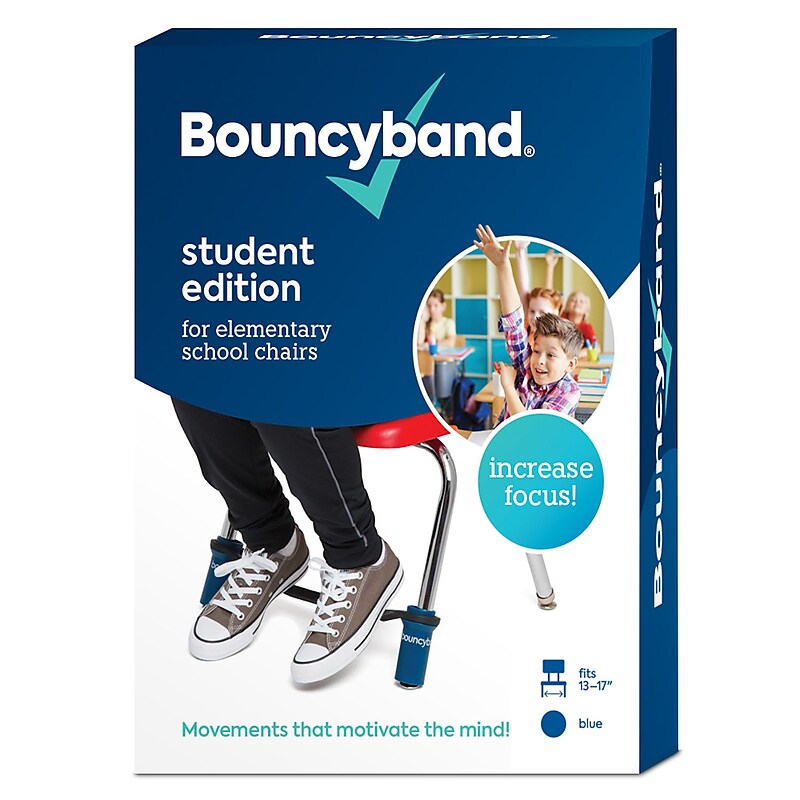 Bouncyband School Desk Bouncy Bands, Blue (BBABBCB) image 1