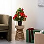 Nearly Natural 24-in Pre-Lit Fiber Optic Classic Star Topped Artificial Christmas Tree with Decorative Planter (T4751)~#|#~68BC868A-BE60-4A43-AE81709557238CCB_sc7
