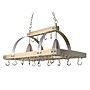 Elegant Designs 2 Light LED Kitchen Pot Rack with Downlights, Wood (PR1001-WOD)~#|#~68C01B0F-450D-47AF-BE8EB61C81109A89_sc7
