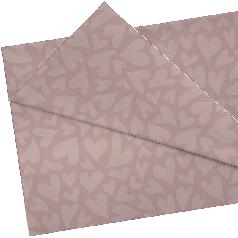 Teacher Created Resources Light Mauve Hearts Creative Class Fabric (TCR77432) image 1