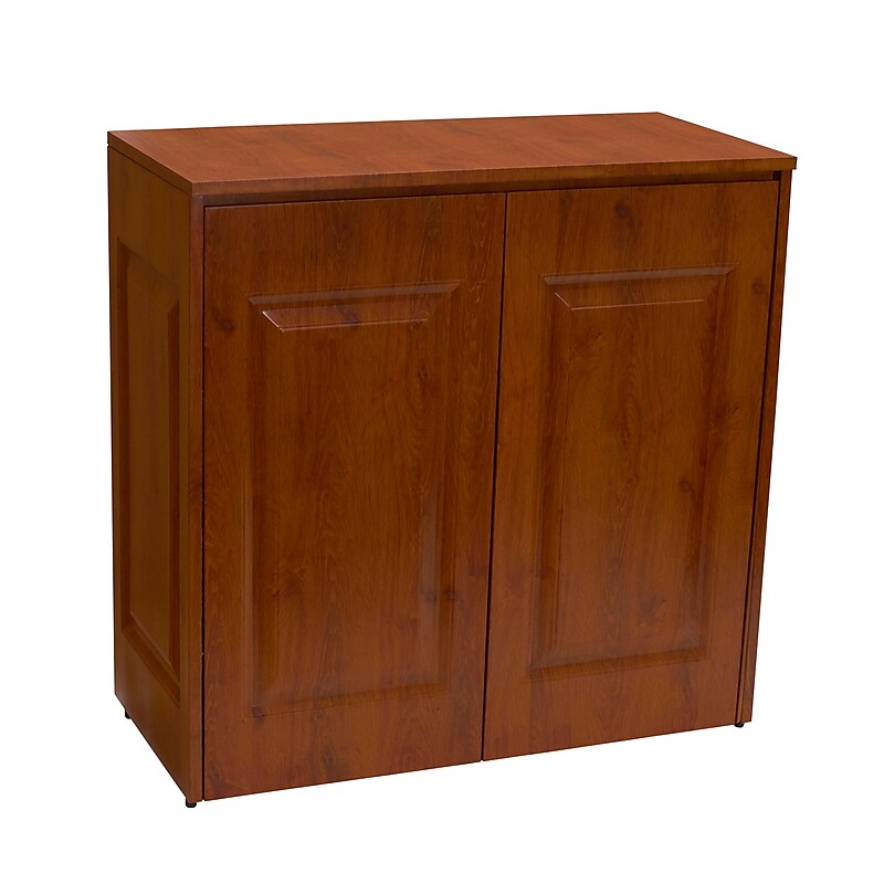 Household Essentials Tilt-Out Laundry Sorter Cabinet, Brown (18420-1) image 1