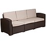 Flash Furniture Seneca Faux Rattan Chair, Sofa and Table Set, Chocolate Brown, 4/Set (DADSF113RCBN)~#|#~68C2D63E-6C91-4913-ADA0A707359FE34B_sc7