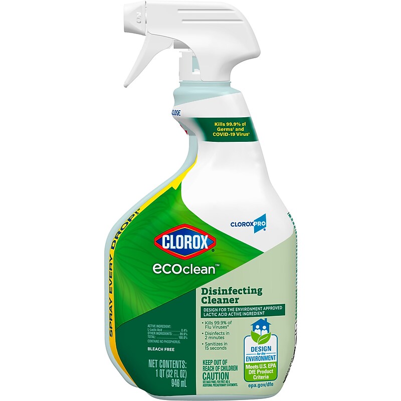 CloroxPro Clorox EcoClean Disinfecting Cleaner Spray Bottle, 32 fl. oz. (60213) image 1