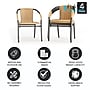Flash Furniture Rattan Indoor-Outdoor Restaurant Stack Chair, Beige, 4-Pieces (4TLH037BGE)~#|#~68C7CC25-BC0C-4483-A51BACD69F01D212_sc7