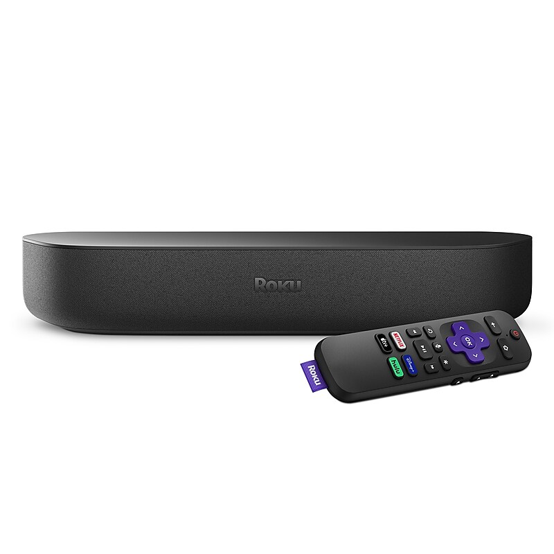 Roku Streambar 4K/HD/HDR Streaming Media Player & Premium Audio, All In One (9102R) image 1