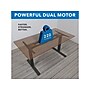 Mount-It! Ultimate 55"W Electric Rectangular Adjustable Standing Desk, Brown/Black (MI-18106)~#|#~68CD9846-376C-4056-B05745BA5F85411C_sc7