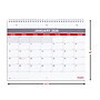 2026 Staples 11" x 8" Monthly Wall Calendar, White/Red/Gray (ST53915-26)~#|#~68D392E0-E658-477F-B8C7CABF59EA15CE_sc7