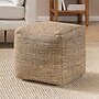 Anji Mountain Sierra Cocoa Fabric Square Pouf Ottoman (AMBPF178-1616)~#|#~68D7CFD5-0ED8-4D15-B9F7610F2FEF7CDD_sc7