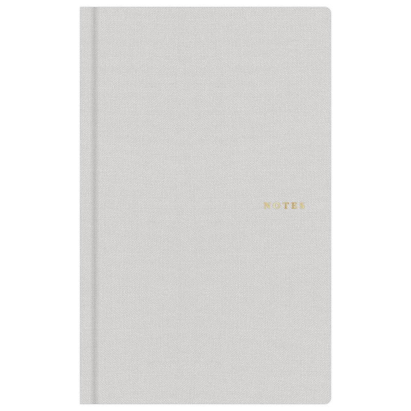 Blue Sky Bespoke Letterpress 5" x 8" Undated Personal Organizer, Fabric Cover, Dove Grey (159136) image 1