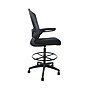 Boss Flip Arm Mesh/Fabric Stool with Footrest and Lumbar Support, Black (B16366BK-BK)~#|#~68DF6248-F04E-456C-85AB8AEAF891F1A5_sc7