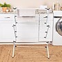 Household Essentials Folding Clothes Drying Rack with Strong Steel Frame and 11 Coated Dowels, White (HE1166)~#|#~68E0F678-6DCB-494F-8F2F8F59726A8B8F_sc7