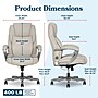 La-Z-Boy Niall AIR Lumbar Pro+ Ergonomic Vegan Leather Executive Big & Tall Chair, 400 lb. Capacity, Beige (60114-BGE)~#|#~68E16077-5B1D-4D8E-98F598877166D306_sc7
