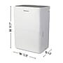 Hisense 35-Pint Portable Dehumidifier, 3-Speed, Covers up to 3000 sq. ft., White (ADH35K26)~#|#~68E4E11B-C4D6-420D-B2E93C64916E12D6_sc7
