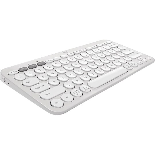 Logitech Pebble Keys 2 K380s Wireless Keyboard, Tonal White (JW5070) at Staples