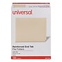 Universal Reinforced File Folders, 1 Tab, Letter Size, Manila, 100/Box (UNV13330)~#|#~68E9FC7A-2ECD-471E-B2EF2FBF2F503800_sc7