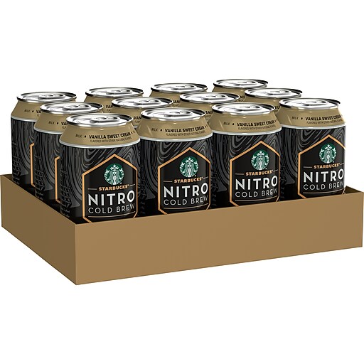 Starbucks Nitro Vanilla Sweet Cream Cold Brew Coffee, 9.6 fl. oz
