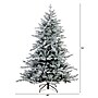 Nearly Natural 6-ft Pre-Lit Artificial Fraser Fir Flocked Christmas Tree with Instant Connect Technology (T4789)~#|#~68F57FAB-6A08-4AEF-A2DA1063A70BBA6F_sc7