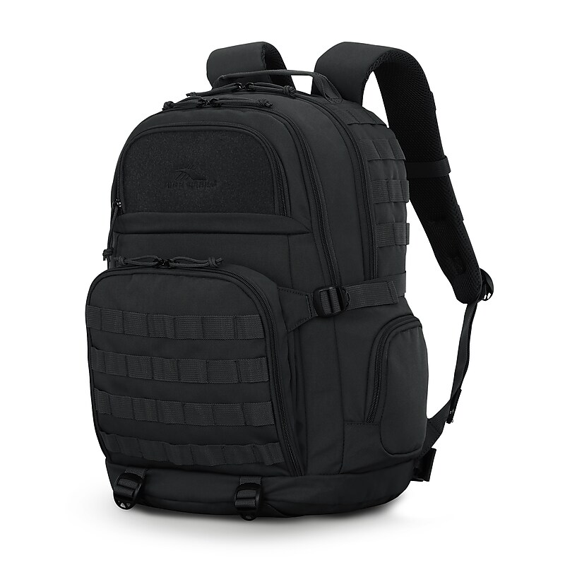 High Sierra Pathsetter Polyester Backpack, Medium, Black (157868-1041) image 1