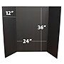 Flipside Foam Project Board, 36" x 48", Black, 24/Carton (30508-24)~#|#~68F97F55-0A04-4898-97A76EA3C4D562F1_sc7