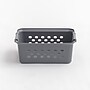 Iris Small Plastic Storage Baskets, Gray (500225)~#|#~68FCC222-E4B8-4FDF-B0D95C1CF39DA14F_sc7