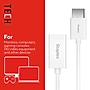 Staples TECH DisplayPort to HDMI Audio/Video Adapter, Male to Female, White (ST62362)~#|#~68FEB890-6F67-479D-A464EFE42C4127B4_sc7