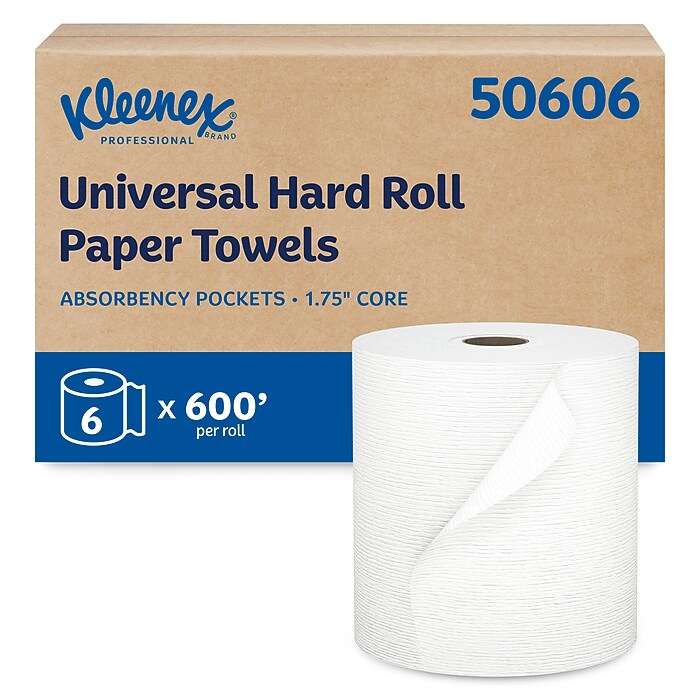 Kleenex Essential Plus+ Recycled Hardwound Paper Towels, 1-ply