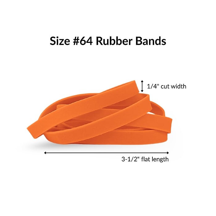 Alliance Non-Latex Multi-Purpose #64 Rubber Bands, 3-1/2