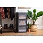 Iris Stackable Plastic Storage Bin With Drawer, Gray, 3/Pack (500112)~#|#~69031CE6-2C42-421D-8913471D30214506_sc7