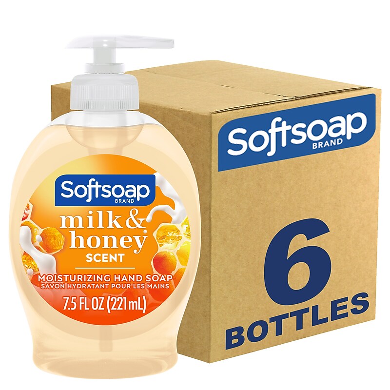 Softsoap Liquid Hand Soap, Milk & Golden Honey Scent, 7.5 Fl. Oz., 6/Carton (US04965ACT) image 1
