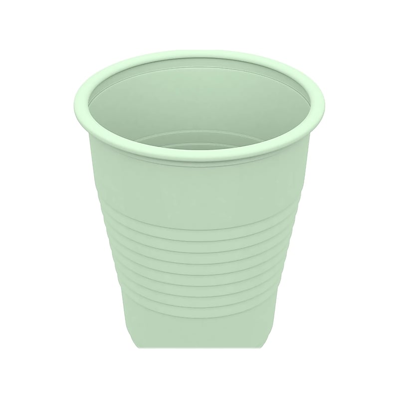 Dynarex 5 oz. Plastic Disposable Cup, Mint Green, 50/Pack, 20 Packs/Carton (4238) image 1