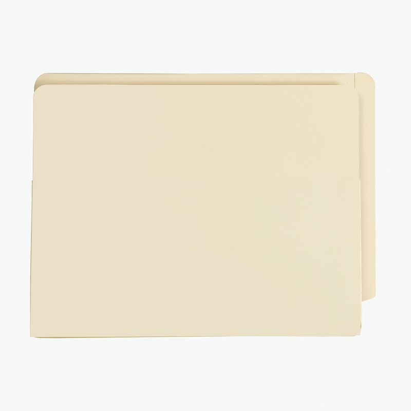 Pendaflex 30% Recycled Heavy Duty Reinforced File Pocket, 5 1/4" Expansion, Letter Size, Manila, 10/Box (12823) image 1