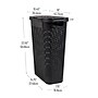 Mind Reader 10.57-Gallon Laundry Hamper with Lid, Plastic, Black (40HAMP-BLK)~#|#~690A7E0F-D90D-4130-8D1D411B96369967_sc7
