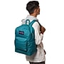 JanSport Cross Town Plus Laptop Backpack, Small, Emerald Pool (JS0A7ZNZDH2)~#|#~690AFCED-E11F-4227-AC782886CA4E45EB_sc7