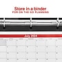 2024-2025 Staples 11" x 8" Monthly Desk/Wall Calendar, White/Red/Black  (ST60366-23)~#|#~6912F69B-1949-4E74-939480D95161B704_sc7