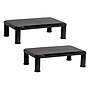 Mind Reader Adjustable Monitor Stands, Up to 19" Monitors, Black, 2/Pack (2SMPLMON-BLK)~#|#~69130B58-F171-4A8E-AE5236B3F2FF3CC5_sc7