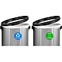 Alpine Industries Stainless Steel Indoor Compost and Trash Can with Swivel Lid, 34 Gallon, Silver, 2/Pack (ALP470-65L-1-CO-T)~#|#~69142E03-3787-4754-83391BE4CF0D20BD_sc7