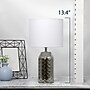 Simple Designs Whimsical Wave 13.4" LED Table Lamp, Chrome Base/White Shade (LT2123-CHR)~#|#~691A6BFC-92DB-427A-91A889FED546A245_sc7