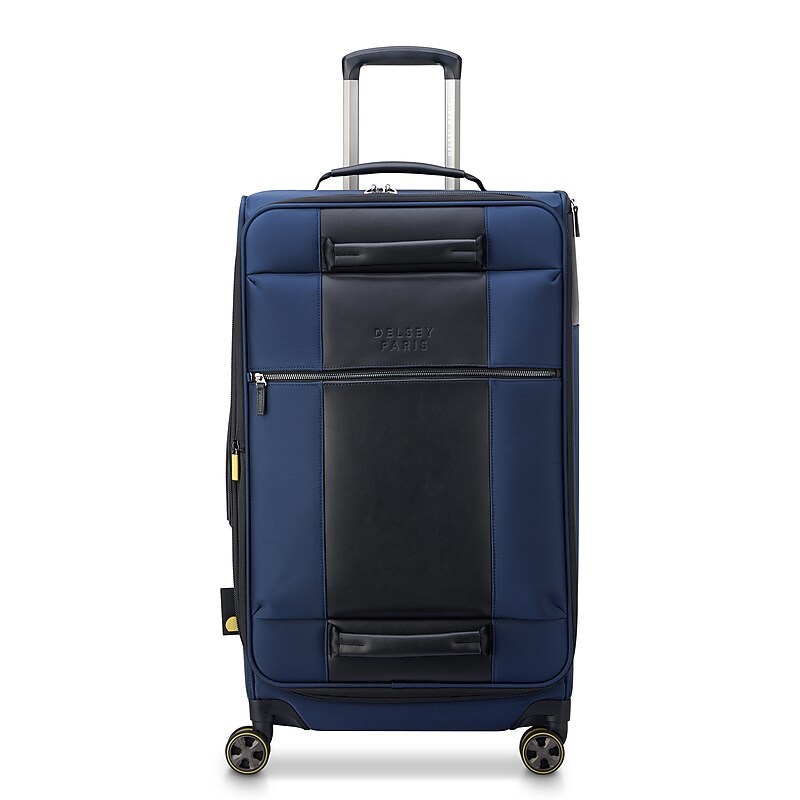 Delsey Wagram 26" Suitcase, 4-Wheeled Spinner, TSA Checkpoint Friendly, Navy (40119981802US) image 1
