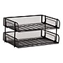 Mind Reader Metal Side Loading Stackable Letter Tray, Letter Size, Black (ESTACK2-BLK)~#|#~691E0C88-C549-4FE6-806EF94803EBAC46_sc7