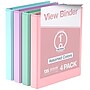 Davis Group Standard View 1" 3-Ring Binders, Assorted Pastel Colors, 4/Pack (7411-88-04)~#|#~6920715F-A141-440A-AC5FC044ACF86F97_sc7