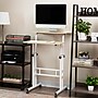Mind Reader 27.5"- 39" Mobile Adjustable Sit/Stand Desk, White (SDROLLXL-WHT)~#|#~6920B892-E901-4537-9B8F7C416158FAAA_sc7