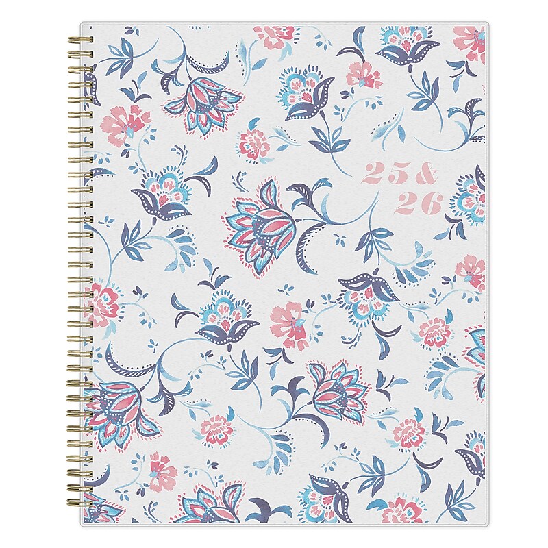 2025-2026 Blue Sky Ophelia 8.5" x 11" Academic Year Weekly & Monthly Planner, Plastic Cover, Multicolored (155404) image 1