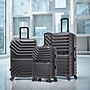 InUSA Aurum 3-Piece Hardside Spinner Luggage Set, TSA Checkpoint Friendly, Black (IUAURSML-BLK)~#|#~692906A3-0494-44CA-911544F484A4DB45_sc7