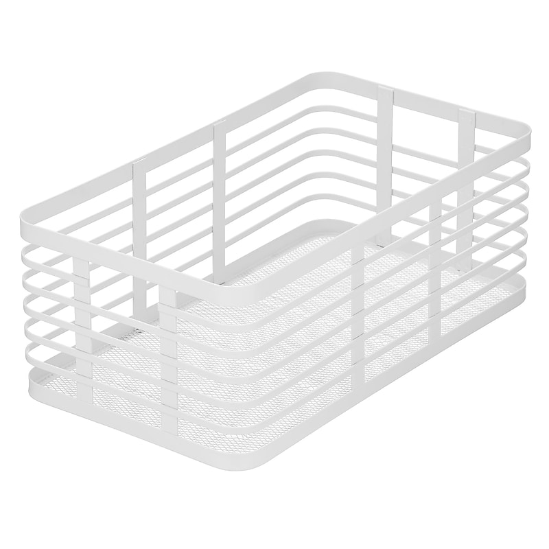 mDesign Steel Organizer, Matte White (25939) image 1