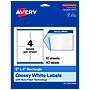 Avery Rectangle Laser/Inkjet Multipurpose Labels, White, 4 Labels/Sheet, 10 Sheets/Pack (19479311207)~#|#~692FE004-0F89-4726-B04D9C430A3C072D_sc7