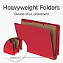 Pendaflex Heavy Duty Pressboard Classification Folder, 2-Dividers, 2" Expansion, Letter Size, Red, 10/Box (23216EE)~#|#~693AA75E-E1DA-4312-B0C16AE513FA8E4E_sc7