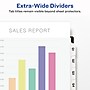 Avery Index Maker Extra-Wide Paper Dividers with Print & Apply Label Sheets, 8 Tabs, White, 5 Sets/Pack (AVE11441)~#|#~693B7C53-2B56-481A-B9C5C3F572F012B6_sc7