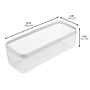 mDesign Steel Organizer, Matte White (25961) ~#|#~694589D7-FA67-468D-8AE7CBA6B372549B_sc7