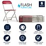 Flash Furniture HERCULES Plastic Folding Chair, Red, 6/Pack (6LEL3RED)~#|#~694BB8BD-6598-4074-BEF757D0AC1F127A_sc7