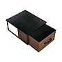 Household Essentials Storage Boxes, Stackable with Black Oak Laminate Top, 2/Set (8019-1)~#|#~694BF0F9-E147-4825-A7ED029C59E93F84_sc7